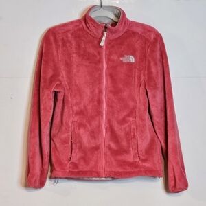 The North Face Hot Pink Fleece Jacket Full Zip Wmns Sz Small